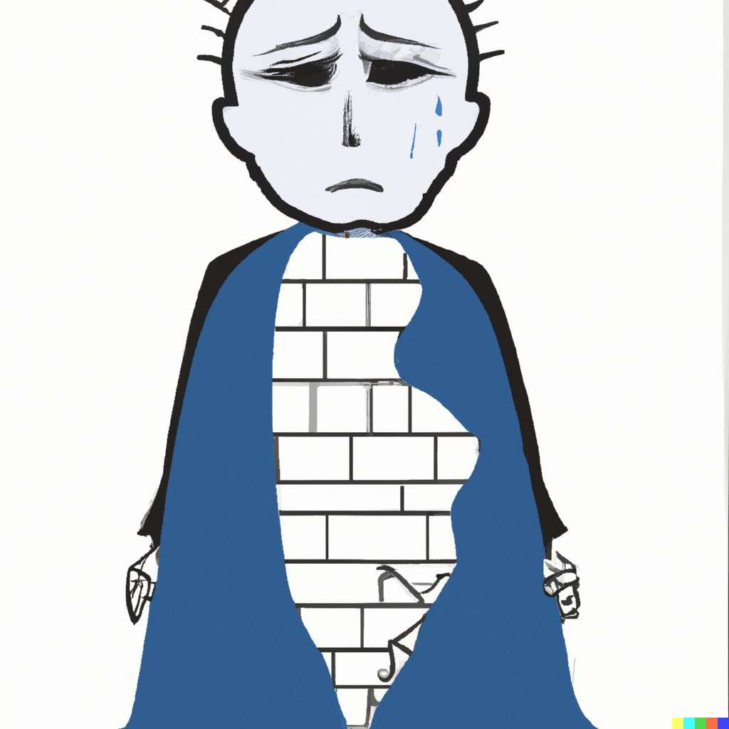 a representation of anxiety, by Tim Burton